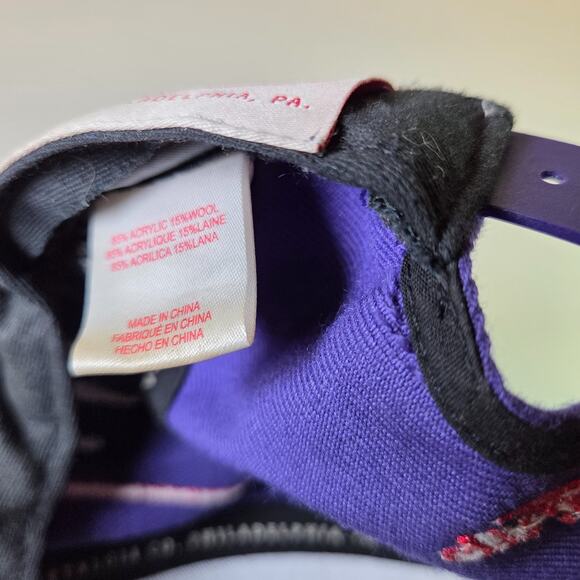 Toronto Raptors Mitchell & Ness Snapback Hat Purple Red Script Dinosaur Logo NBA - Picture 9 of 16